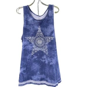 Sonoma Blue and White Tank Top XL